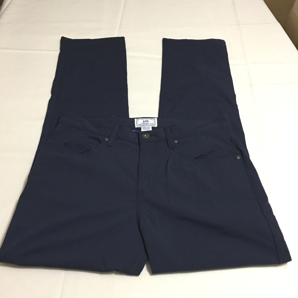 Southern Tide Performance Pants Men 32x32 Navy Blue Stretch Golf